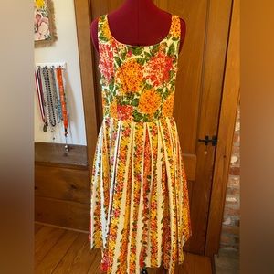 Isaac Mizrahi x Target floral pleated dress - size 14